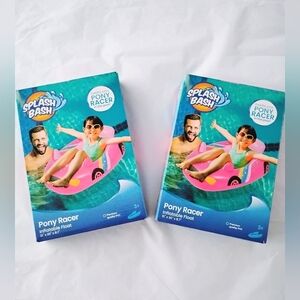 FREE Gift 🎁 NWT! 2-Splash Bash Pony Racers Inflatable Floats